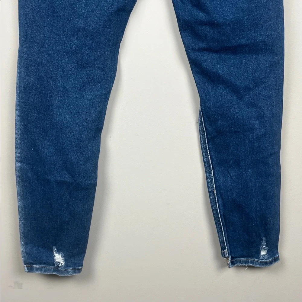 Kancan Dark Blue Distressed Ankle Jeans SZ 9/28‎